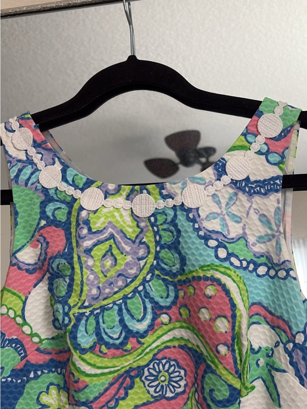 Lilly Pulitzer Colorful Paisley Sleeveless Top - White, Pink, Blue, Green
